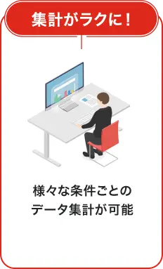 集計がラクに！