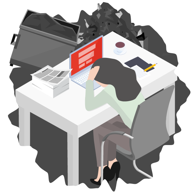 本社や支店におけるお悩み