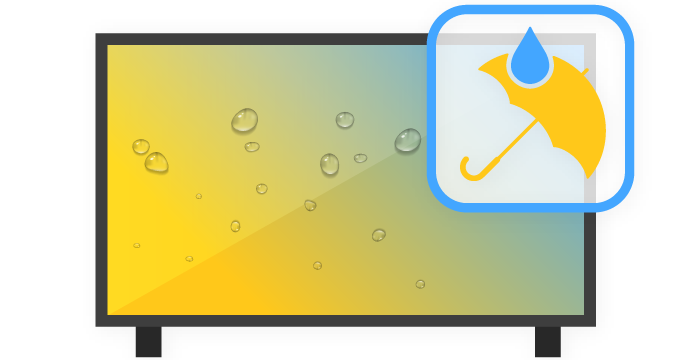 高輝度&防水液晶ディスプレイで高い視認性