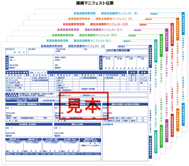 全産連マニフェスト伝票